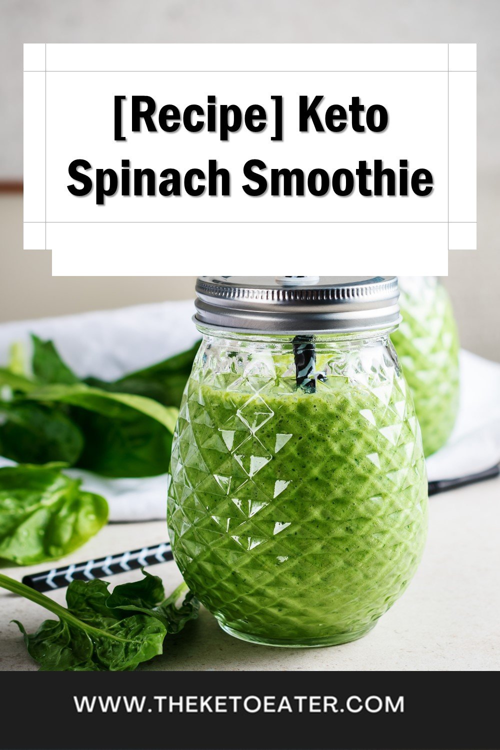 The CREAMIEST Spinach Keto Smoothie The Keto Eater